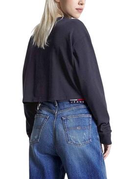 Sweatshirt Tommy Jeans ArchArchive Marineblau für Damen