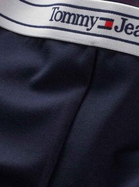 Leggings Tommy Jeans Logo Flare Marineblau für Damen
