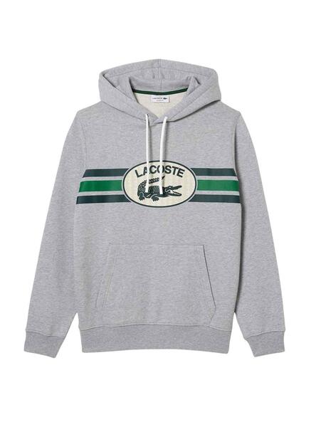 Sweatshirt Lacoste Loose Fit Grau f r Herren