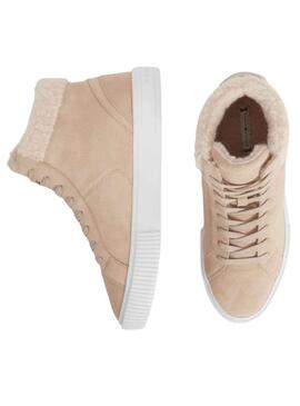 Sneakers Tommy Hilfiger Vulc Wildleder Beige Damen