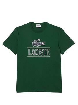 T-Shirt Lacoste Runs Large Grün Herren Damen