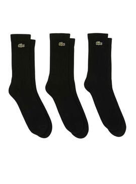 Socken Lacoste Pack 3 Schwarz für Herren