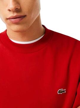 Sweatshirt Lacoste Atemporal Rot für Herren