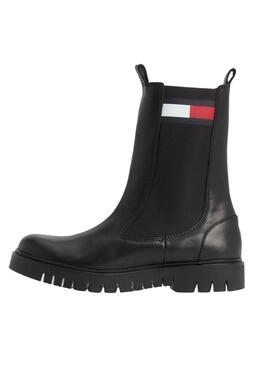 Stiefelette Tommy Jeans Long Chelsea Schwarz Damen