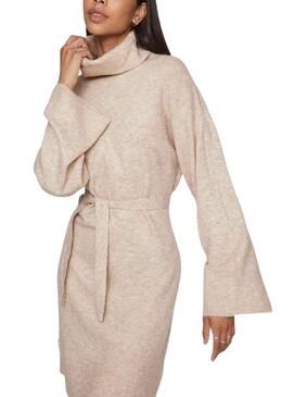 Kleid Vila Vivimalina Long Beige für Damen