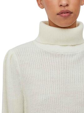 Pullover Vila Vilou Vilou New Rollneck Weiss Damen