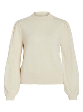 Pullover Vila Viril Turtle Beige für Damen