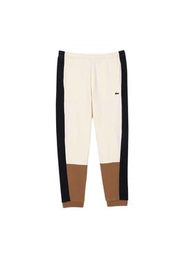 Hose Lacoste Jogger Trainingsanzug Beige für Herren