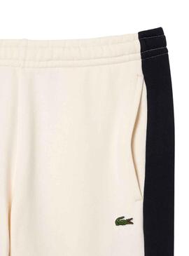 Hose Lacoste Jogger Trainingsanzug Beige für Herren