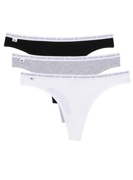 Pack 3 Tangas Lacoste String Pack 3 für Damen