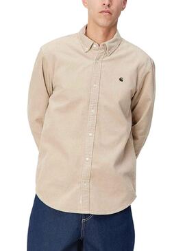 Hemd Carhartt Madison Cord Beige für Herren