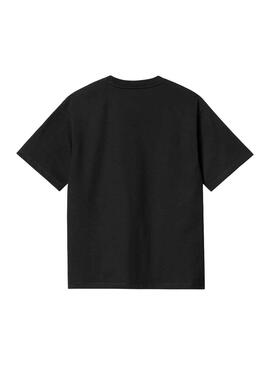 T-Shirt Carhartt American Script Schwarz für Damen