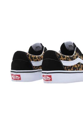 Sneakers Vans SK8 Low Leopard Schwarz für Damen