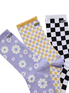 Socken Vans Threefer 3 Pack für Damen