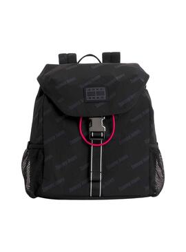 Rucksack Tommy Jeans Skater Logos Schwarz für Damen