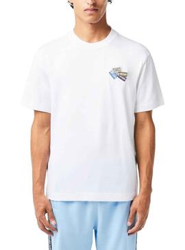 T-Shirt Lacoste Insignias Weiss für Herren
