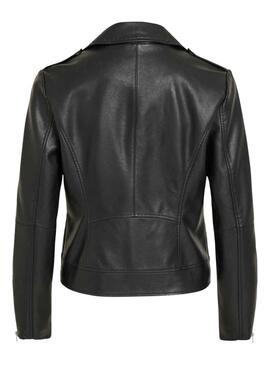 Jacke Vila Kunstleder Vicara Schwarz für Damen