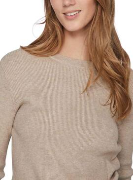 Pullover Vila Vicomfy Beige für Damen