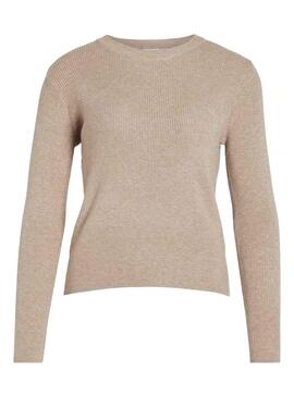 Pullover Vila Vicomfy Beige für Damen