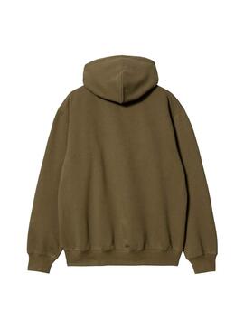 Sweatshirt Carhartt Hooded Schweiß Grün für Herren