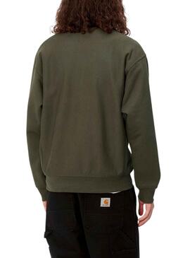 Sweatshirt Carhartt American Script Grün Herren