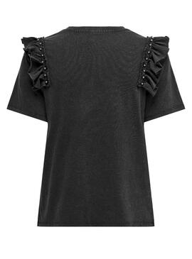T-Shirt Only Rebelle Schwarz für Damen