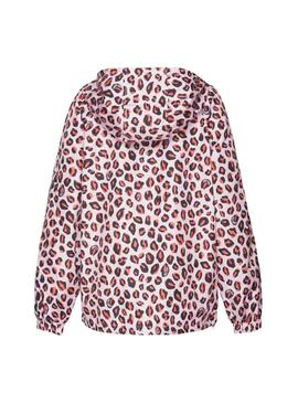 Jacke Tommy Jeans Leopard Print Rosa Damen