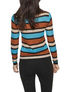 Pullover Vila Viember Streifen Blau für Damen