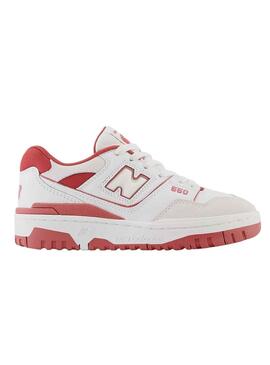 Sneakers New Balance 550 Weiss Rot Kinder