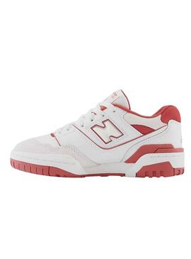 Sneakers New Balance 550 Weiss Rot Kinder