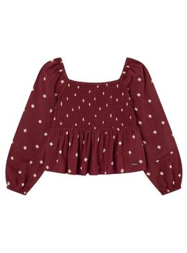 Top Pepe Jeans Sayuri Bordeaux für Mädchen