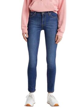 Jeans Levi's 711 Skinny Blue für Damen