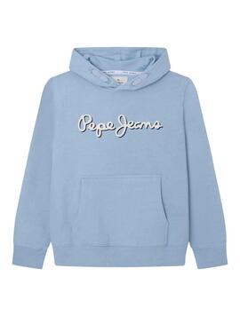 Sweatshirt Pepe Jeans Nolan Hoodie Blau für Junge