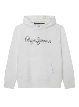 Sweatshirt Pepe Jeans Nolan Hoodie Weiss für Junge