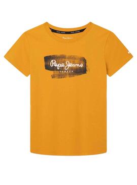T-Shirt Pepe Jeans Seth Gelb für Junge