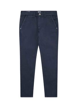 Hose Chino Pepe Jeans Greenwich Marineblau Junge