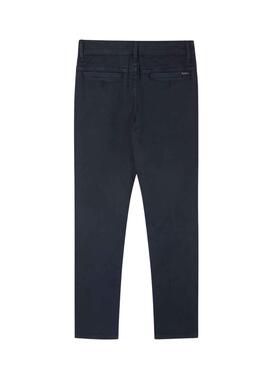 Hose Chino Pepe Jeans Greenwich Marineblau Junge