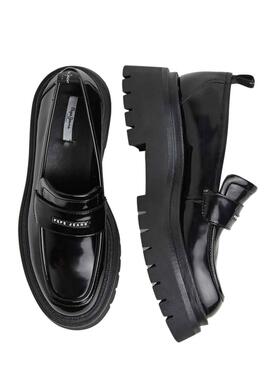 Mocasines Pepe Jeans Queen Oxford Schwarz Damen