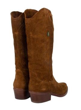 Stiefelettes Dakota Boots Cowboy Leder Braun für Damen