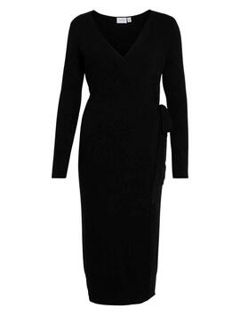 Kleid Vila Vicomfy Schwarz für Damen