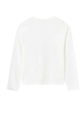 T-Shirt Mayoral Grafik Weiss für Mädchen