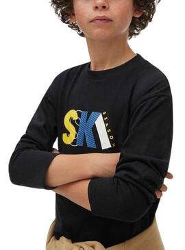 Pack 2 T-Shirts Mayoral Ski Solar Marineblau Junge