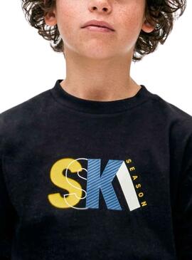 Pack 2 T-Shirts Mayoral Ski Solar Marineblau Junge