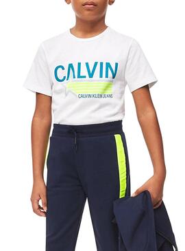 T-Shirt Calvin Klein Star Print Weiß Junge