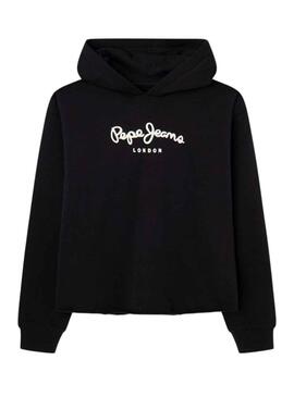 Sweatshirt Pepe Jeans Elicia Winter Schwarz Mädchen