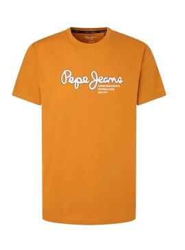 T-Shirt Pepe Jeans Wido Gelb für Herren