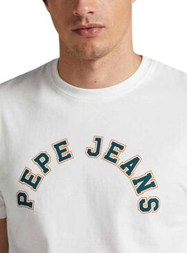 T-Shirt Pepe Jeans Westend Weiss für Herren