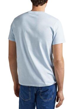 T-Shirt Pepe Jeans Kerman Blau für Herren