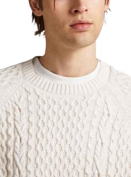 Pullover Pepe Jeans Sly Weiss für Herren