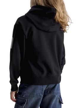 Sweatshirt Calvin Klein Blown Up Schwarz für Mädchen